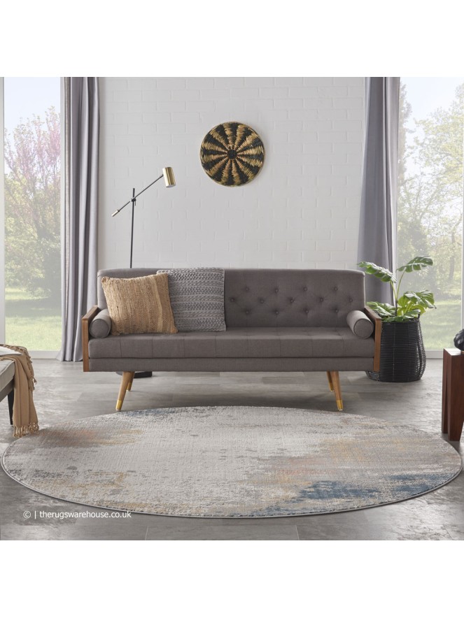 Rustic Splash Circle Rug - 3