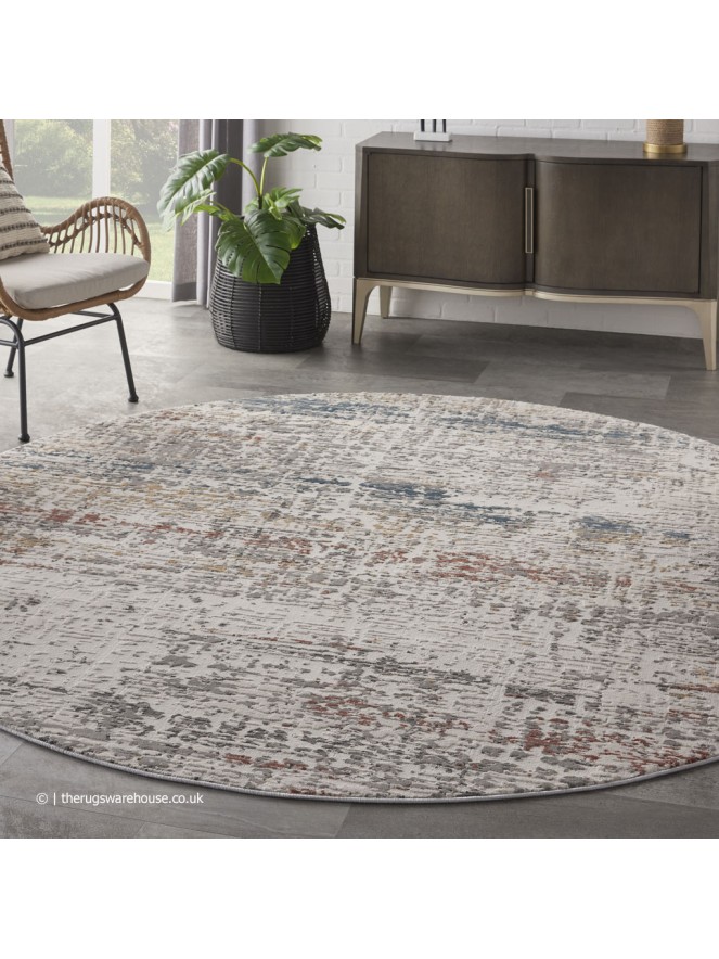 Rustic Fleck Circle Rug - 2