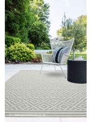 Patio Diamond Grey Rug - Thumbnail - 2