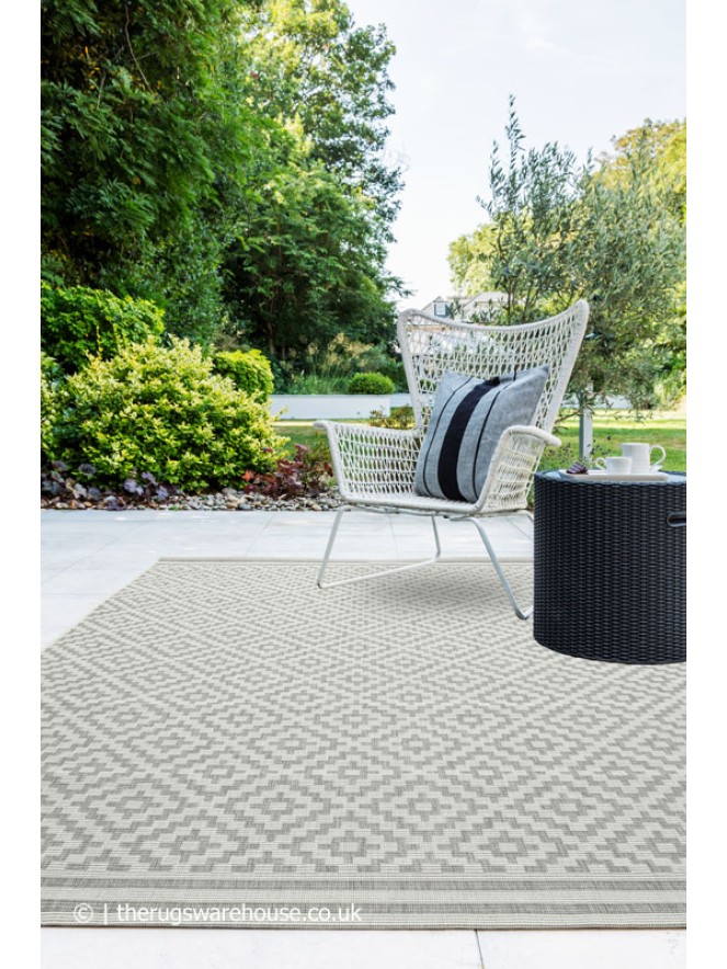 Patio Diamond Grey Rug - 2