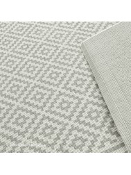 Patio Diamond Grey Rug - Thumbnail - 5