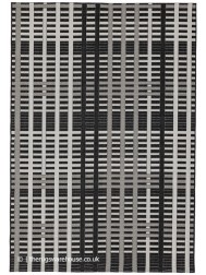 Patio Black Grid Rug - Thumbnail - 7