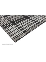 Patio Black Grid Rug - Thumbnail - 5