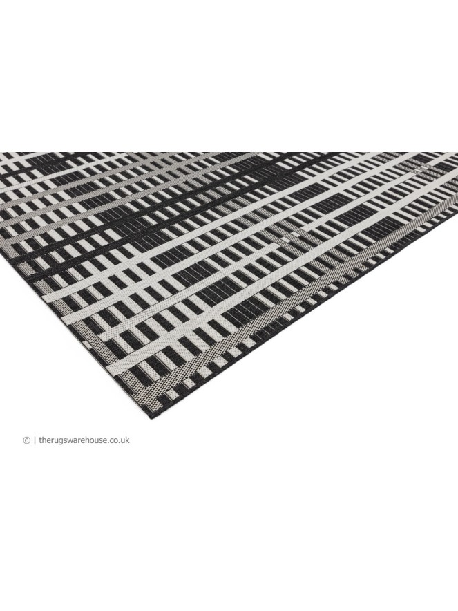 Patio Black Grid Rug - 5