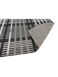 Patio Black Grid Rug - Thumbnail - 6