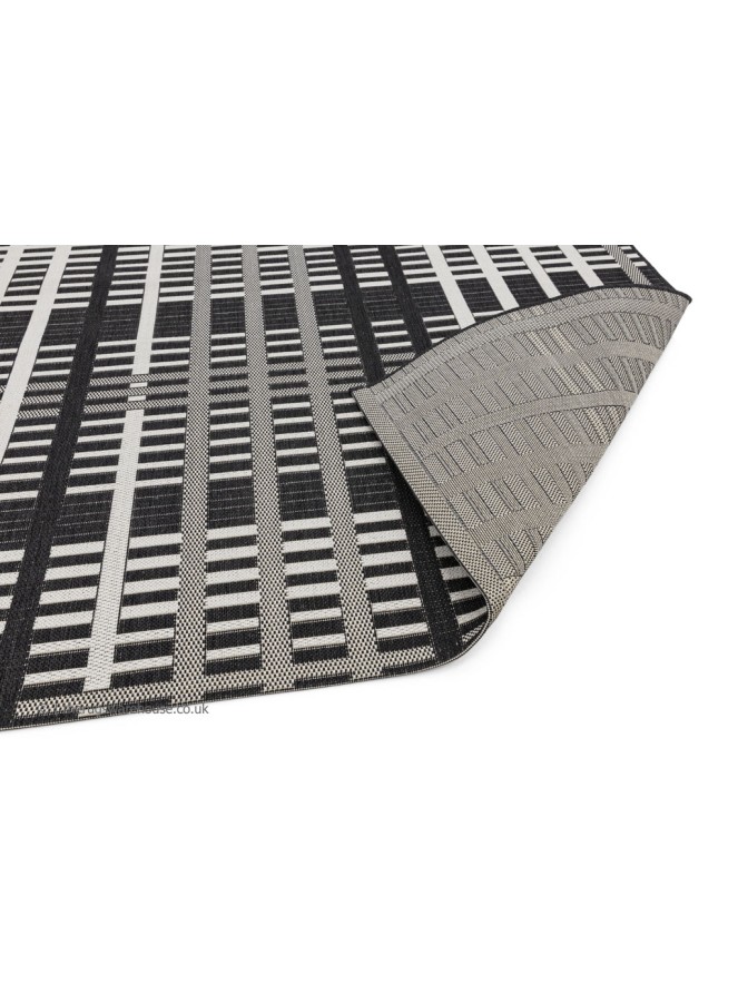 Patio Black Grid Rug - 6