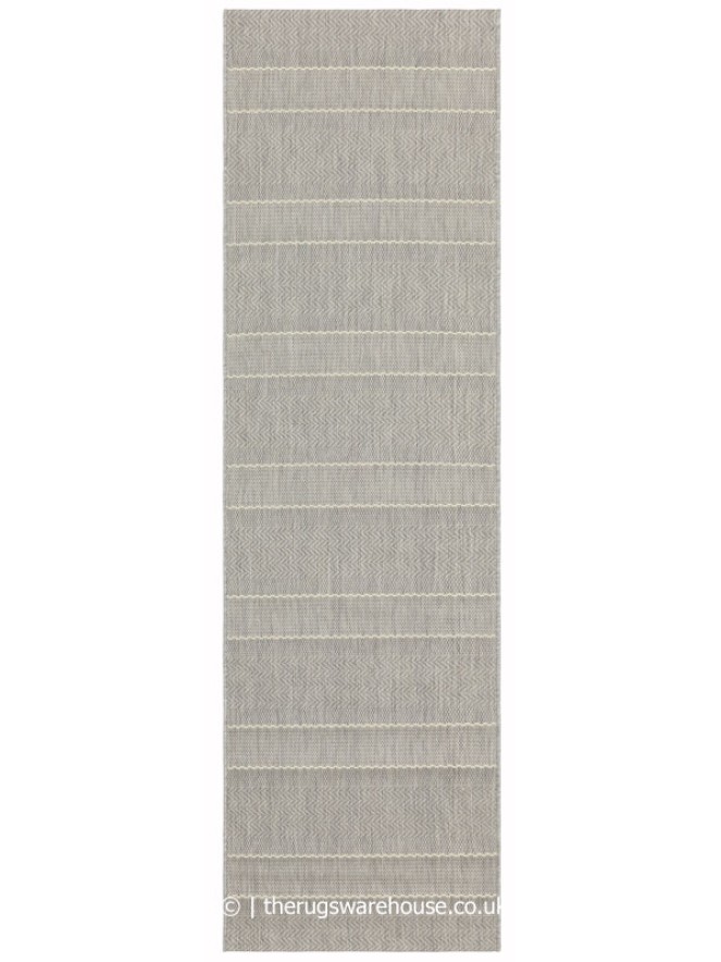 Patio Beige Stripe Runner - 6