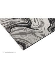 Patio Black Marble Rug - Thumbnail - 4