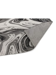 Patio Black Marble Rug - Thumbnail - 5