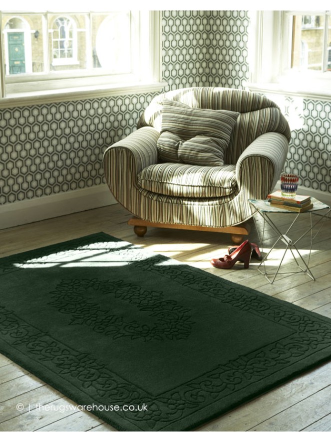 Royale Aubusson Green Rug - 2