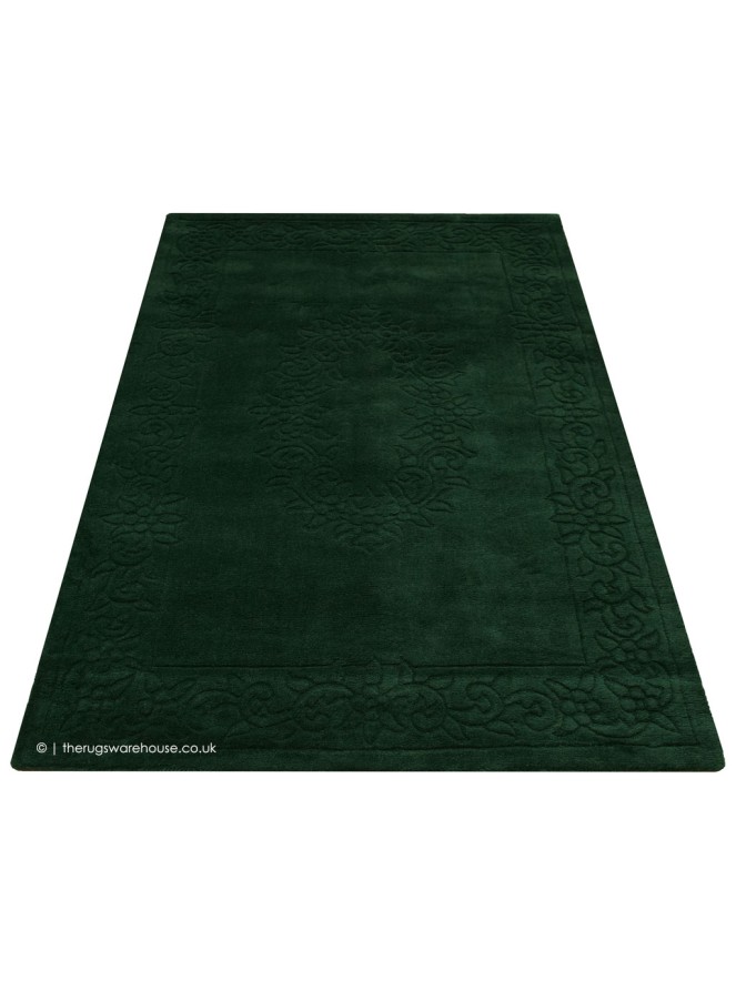Royale Aubusson Green Rug - 6