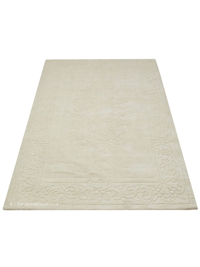 Royale Aubusson Ivory Rug - 7