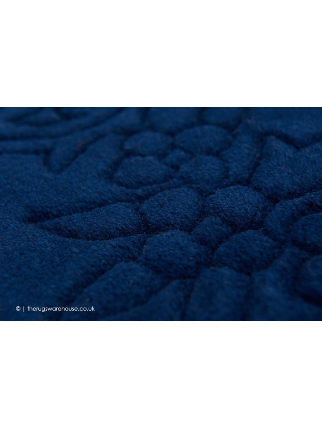 Royale Aubusson Blue Circle Rug - 4