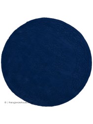 Royale Aubusson Blue Circle Rug - Thumbnail - 5