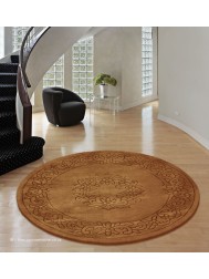 Royale Aubusson Bronze Circle Rug - Thumbnail - 2