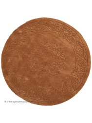 Royale Aubusson Bronze Circle Rug - Thumbnail - 7