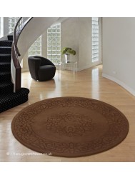 Royale Aubusson Choco Circle Rug - Thumbnail - 2