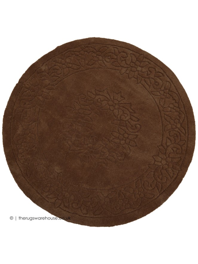 Royale Aubusson Choco Circle Rug - 5