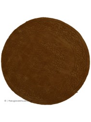 Royale Aubusson Gold Circle Rug - Thumbnail - 5