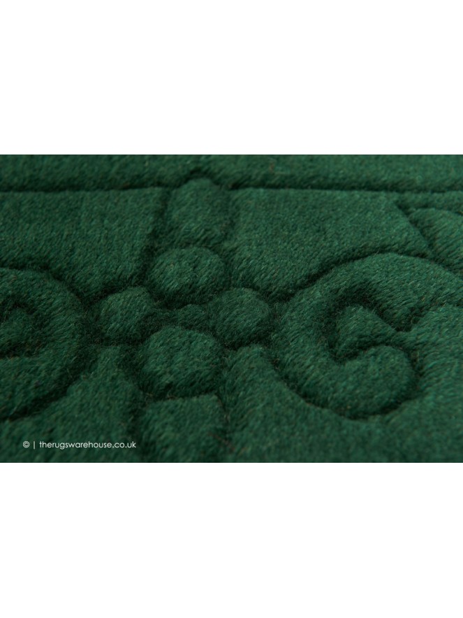 Royale Aubusson Green Circle Rug - 4