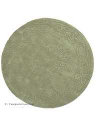 Royale Aubusson Mint Circle Rug - Thumbnail - 5