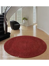 Royale Aubusson Rose Circle Rug - Thumbnail - 2