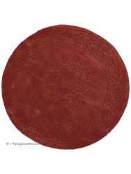 Royale Aubusson Rose Circle Rug - Thumbnail - 5