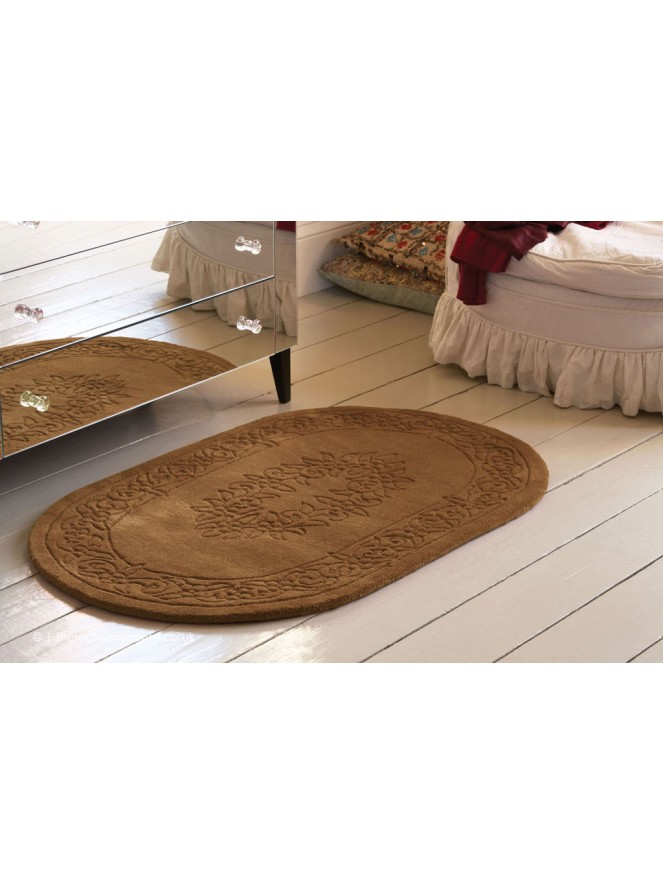 Royale Aubusson Bronze Oval Rug - 2