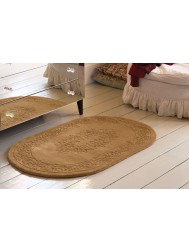 Royale Aubusson Camel Oval Rug - Thumbnail - 2