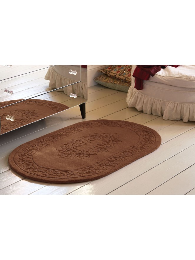 Royale Aubusson Choco Oval Rug - 2