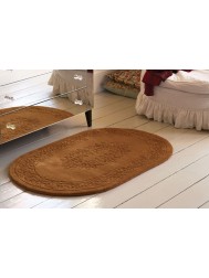 Royale Aubusson Gold Oval Rug - Thumbnail - 2