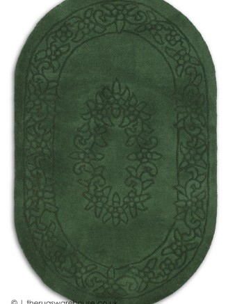 Royale Aubusson Green Oval