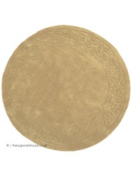 Royale Lux Beige Circle Rug - Thumbnail - 5