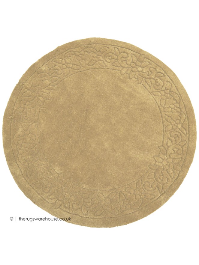 Royale Lux Beige Circle Rug - 5