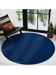 Royale Lux Blue Circle Rug - Thumbnail - 2