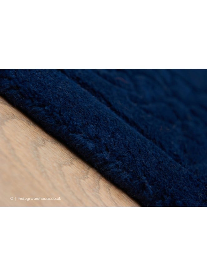 Royale Lux Blue Circle Rug - 3