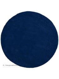 Royale Lux Blue Circle Rug - Thumbnail - 5