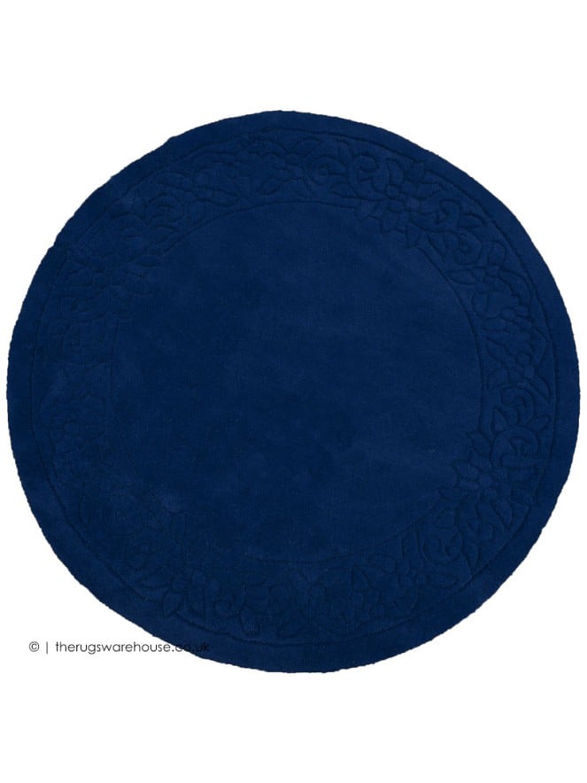 Royale Lux Blue Circle Rug - 5