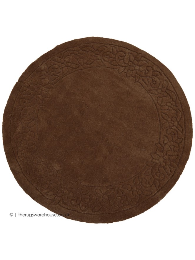 Royale Lux Choco Circle Rug - 5