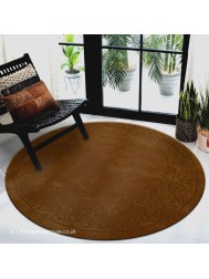 Royale Lux Gold Circle Rug - Thumbnail - 2