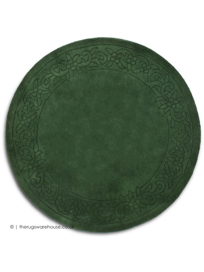 Royale Lux Green Circle Rug - 5