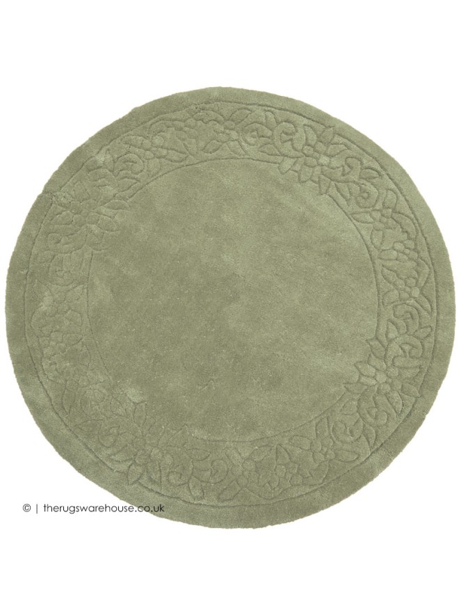 Royale Lux Mint Circle Rug - 5