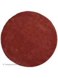 Royale Lux Rose Circle Rug - Thumbnail - 5