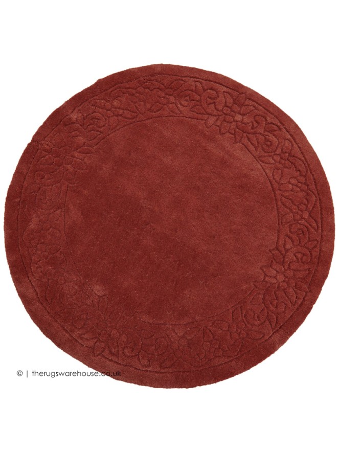 Royale Lux Rose Circle Rug - 5