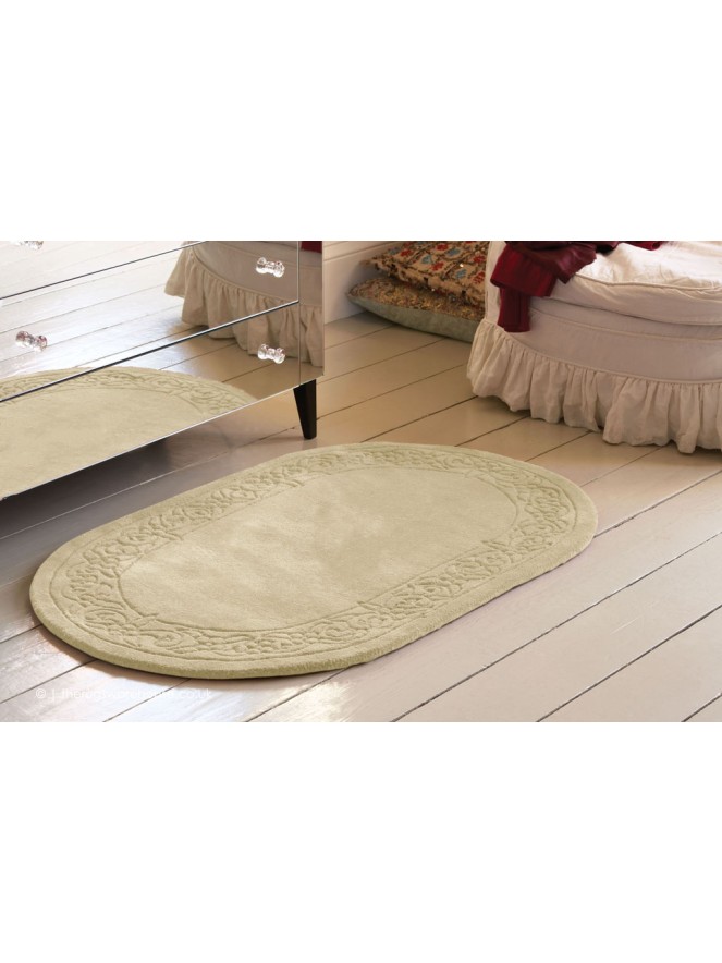 Royale Lux Beige Oval Rug - 3