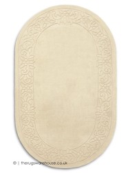 Royale Lux Beige Oval Rug - Thumbnail - 7