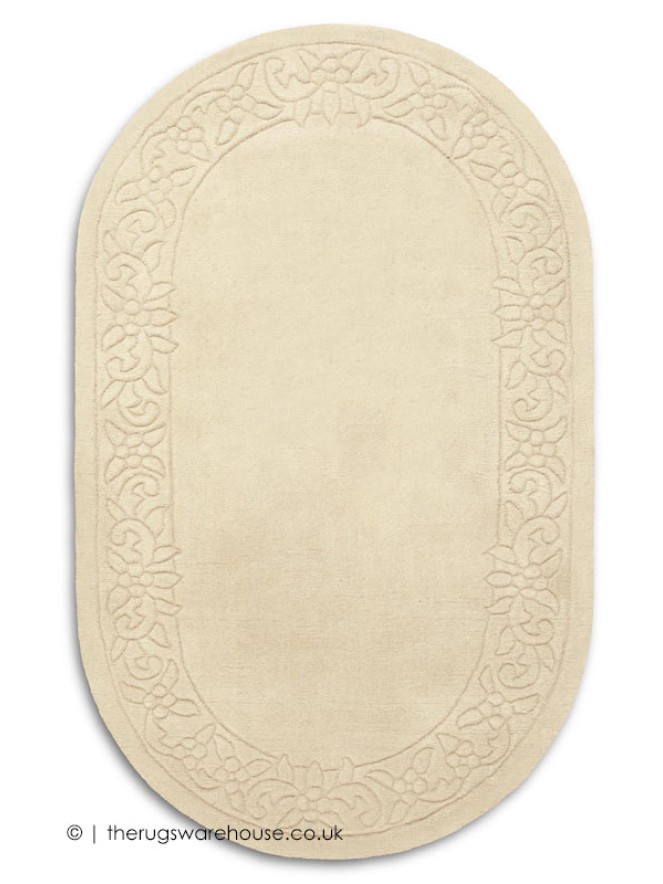 Royale Lux Beige Oval Rug - 7