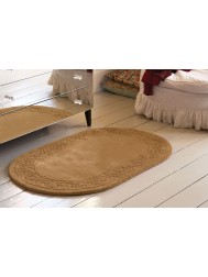 Royale Lux Camel Oval Rug - Thumbnail - 2
