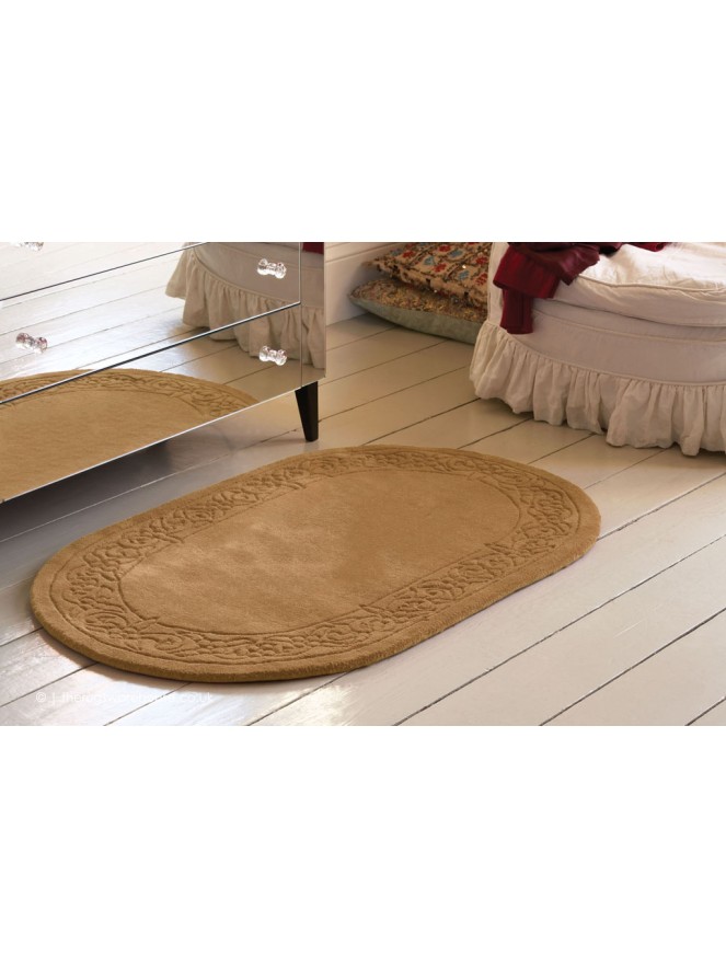 Royale Lux Camel Oval Rug - 2