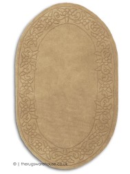 Royale Lux Camel Oval Rug - Thumbnail - 5